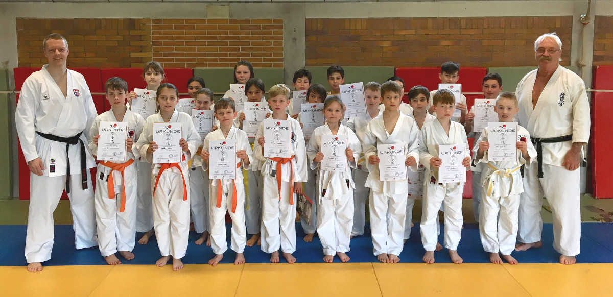 karate pruefung schweinfurt tg kinder 27.4.18